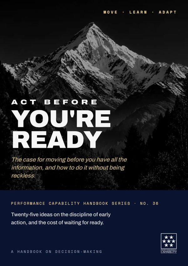 Act Before You’re Ready handbook cover