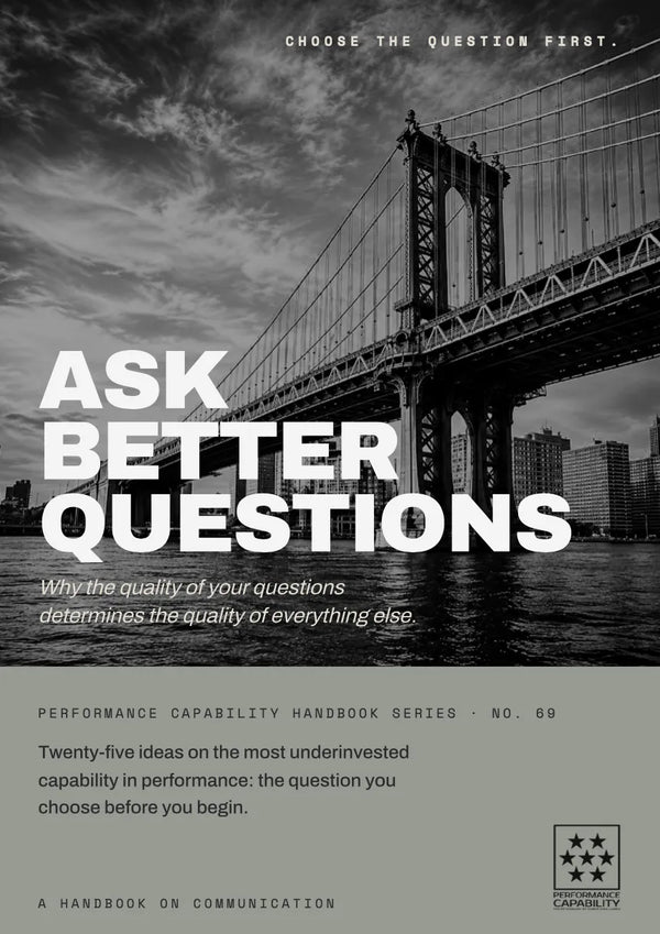 Ask Better Questions handbook cover