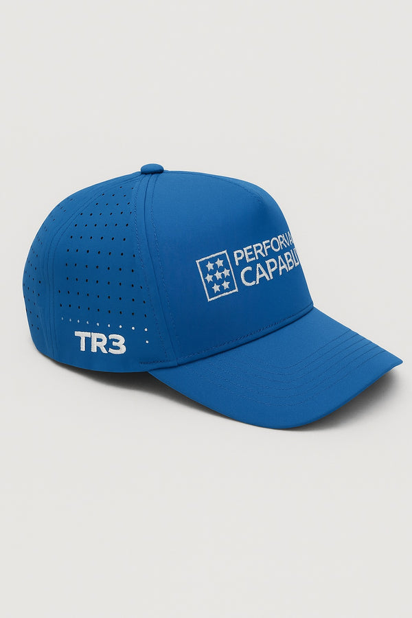 Men's Structured Golf/Tennis Cap Royal Blue by Performance Capability