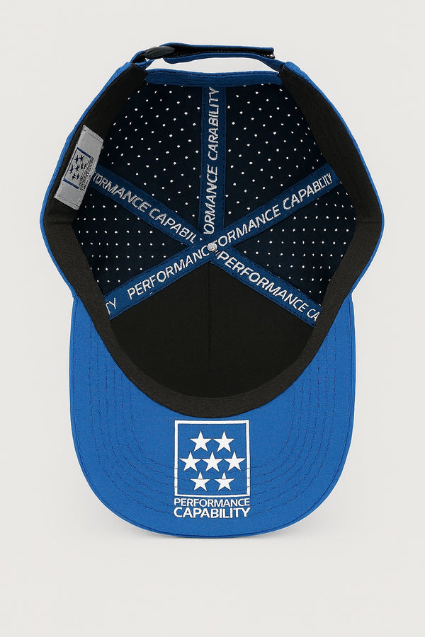 Men's Structured Golf/Tennis Cap Royal Blue by Performance Capability