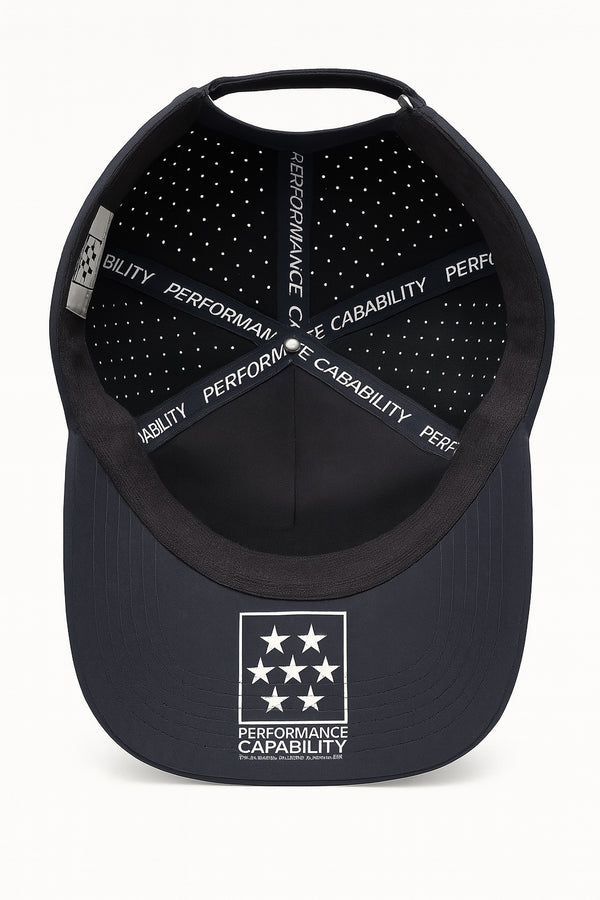 Men's Structured Golf/Tennis Cap Navy Blue by Performance Capability