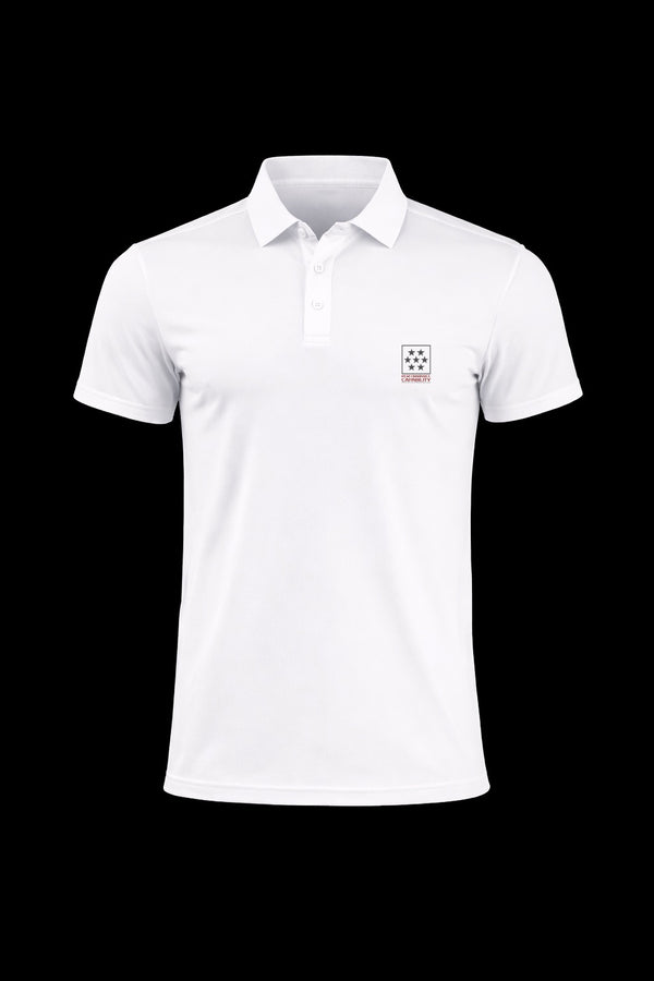 Men Lucent Polo Shirt White/Grey Logo