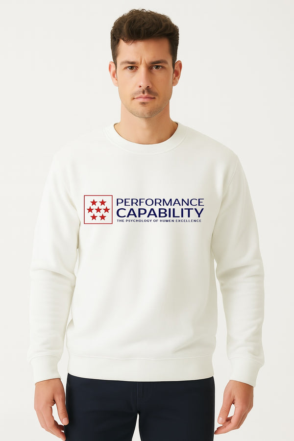 Men's Long Sleeve Sweatshirt White