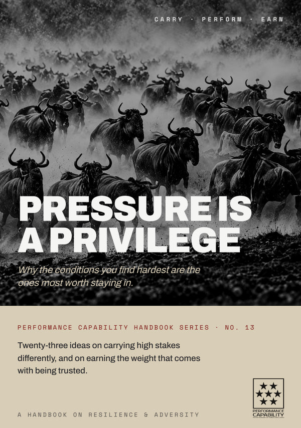 Pressure Is a Privilege handbook cover