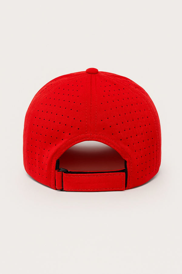 Men's Structured Golf/Tennis Cap Red by Performance Capability