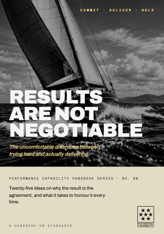 Results Are Not Negotiable handbook cover