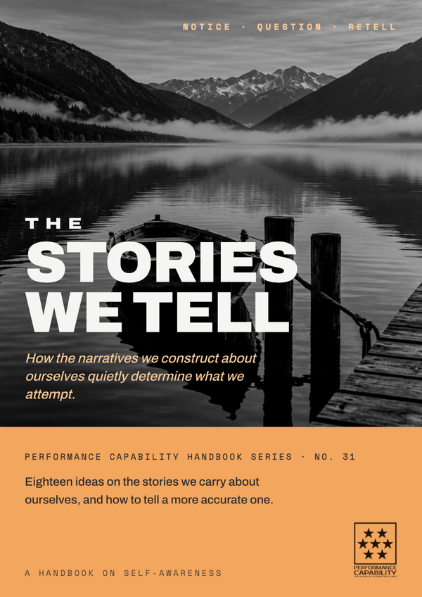 The Stories We Tell: A Handbook on Self-Awareness