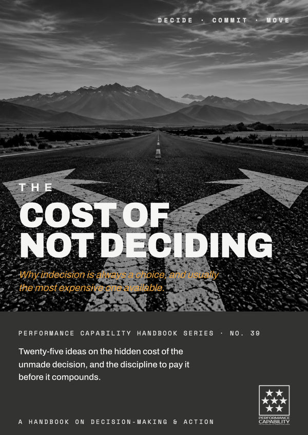 The Cost of Not Deciding handbook cover