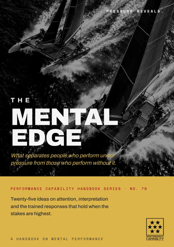 The Mental Edge Booklet handbook cover