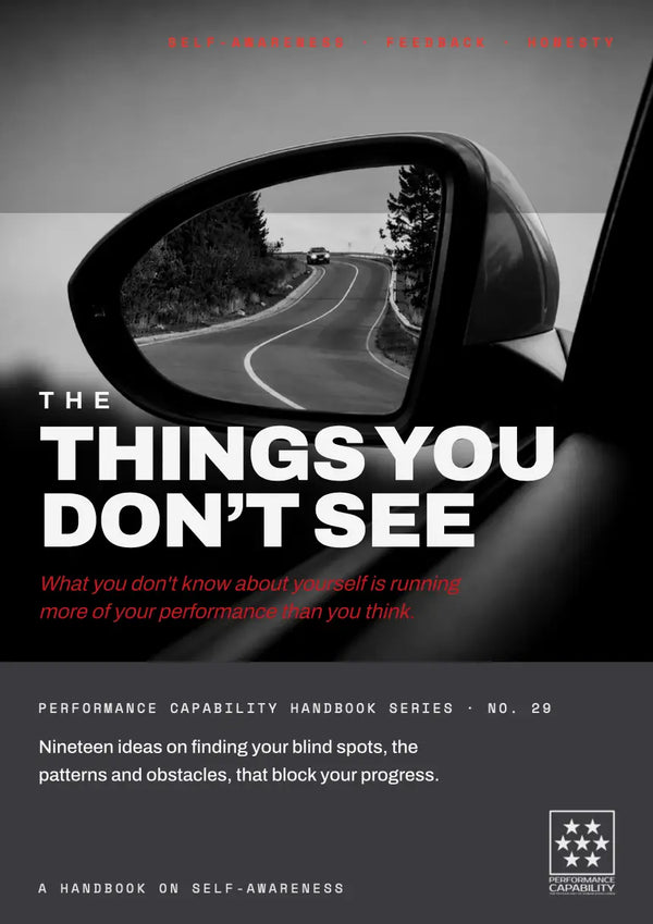 The Things You Don’t See handbook cover