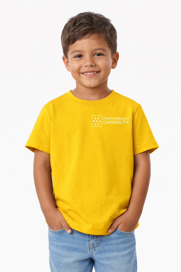 Kids Superstar Short Sleeved Tee Yellow