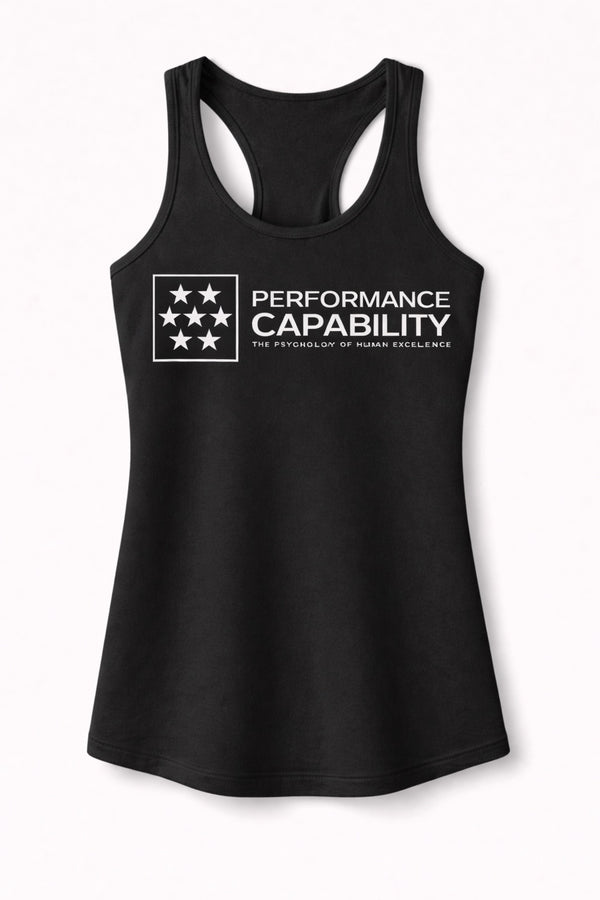 Womens Evoke Tank Top Black/White