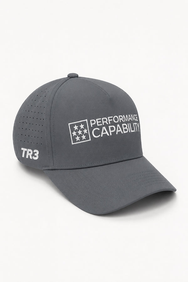 Men's Structured Golf/Tennis Cap Slate Grey by Performance Capability