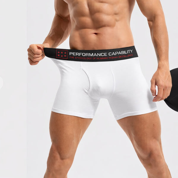 Mens Axiom Trunks White/Black