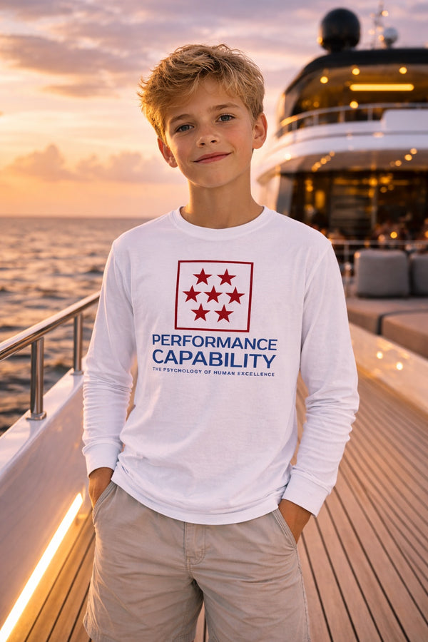 Kids Long Sleeve Top White