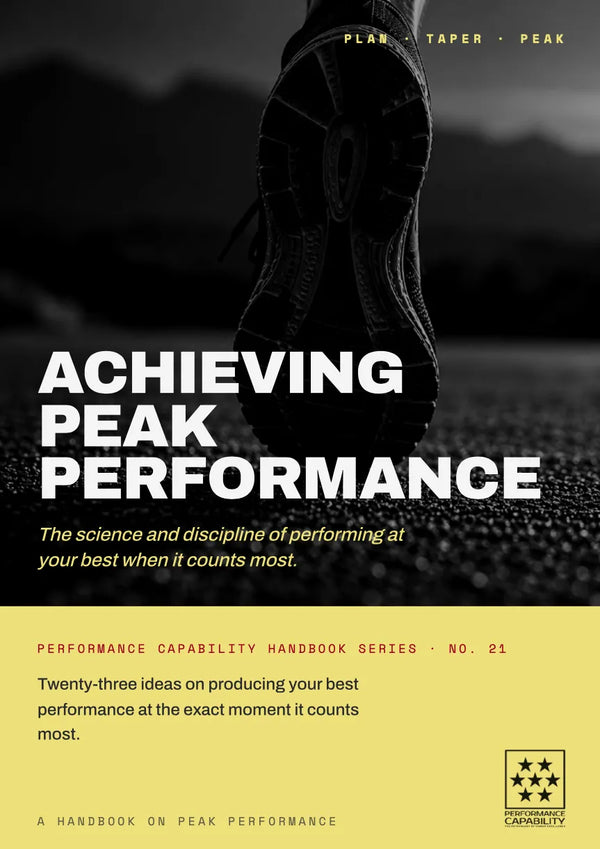 Achieving Peak Performance handbook cover