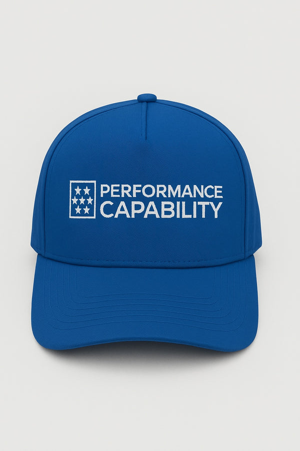 Men's Structured Golf/Tennis Cap Royal Blue by Performance Capability