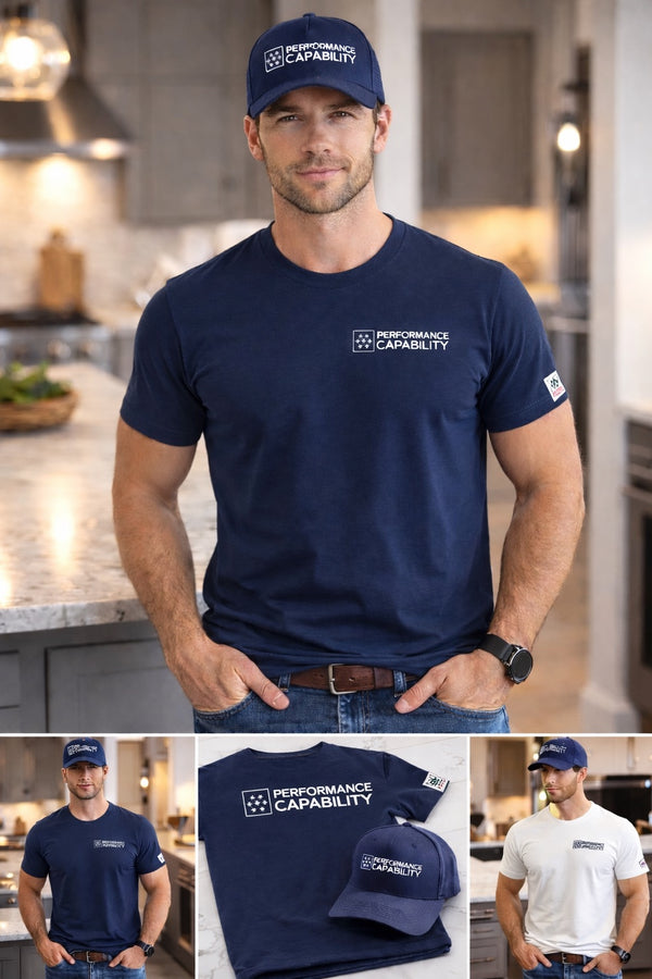 Men's Core Line Navy Tee Shirt
