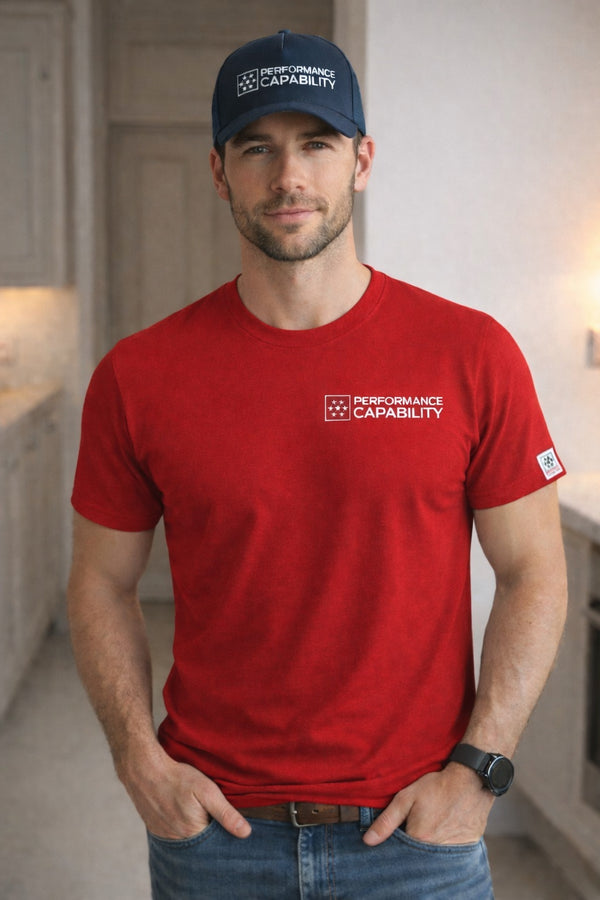 Men's Core Line Red Tee Shirt