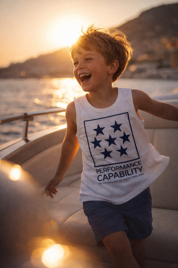 Kids SS Tank Top White
