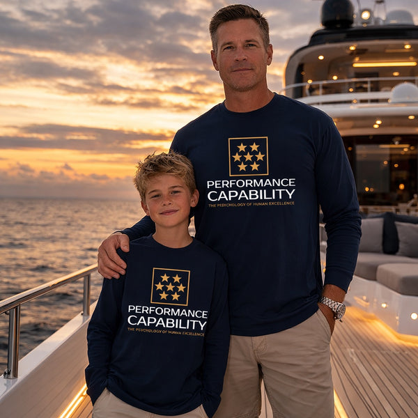 Mens Long Sleeve Icon II Tee Navy