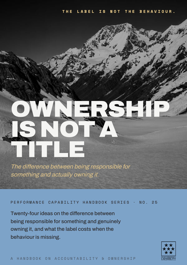 Ownership Is Not a Title Booklet handbook cover