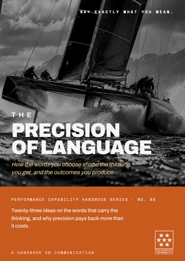 Precision of Language Sailing handbook cover
