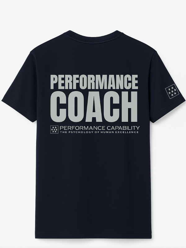 Men's Navy 'Performance Coach' Tee by Performance Capability
