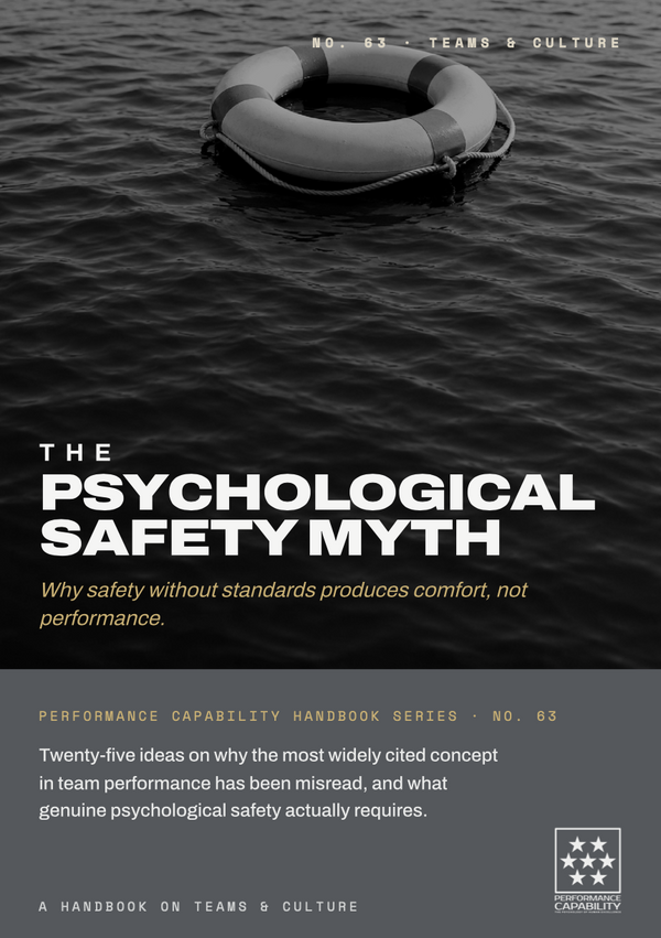 The Psychological Safety Myth