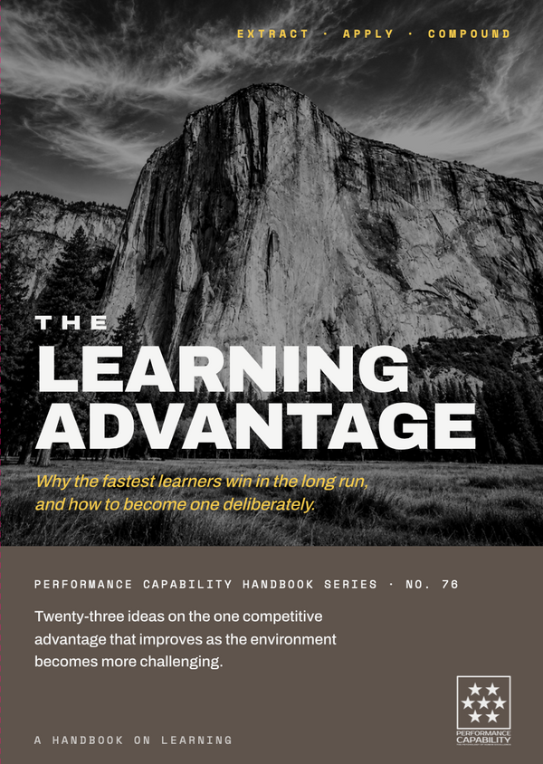 The Learning Advantage