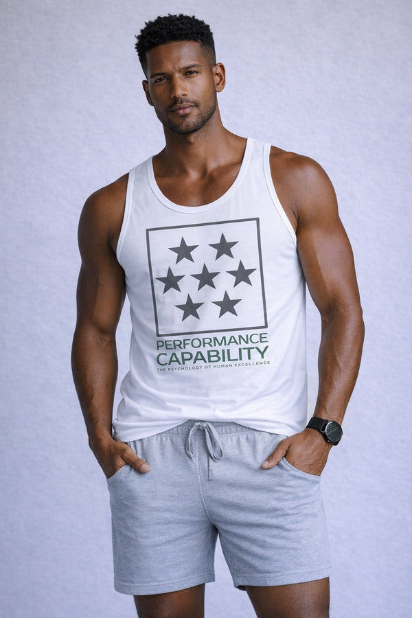 Men's Evoke Tank Top White/Green