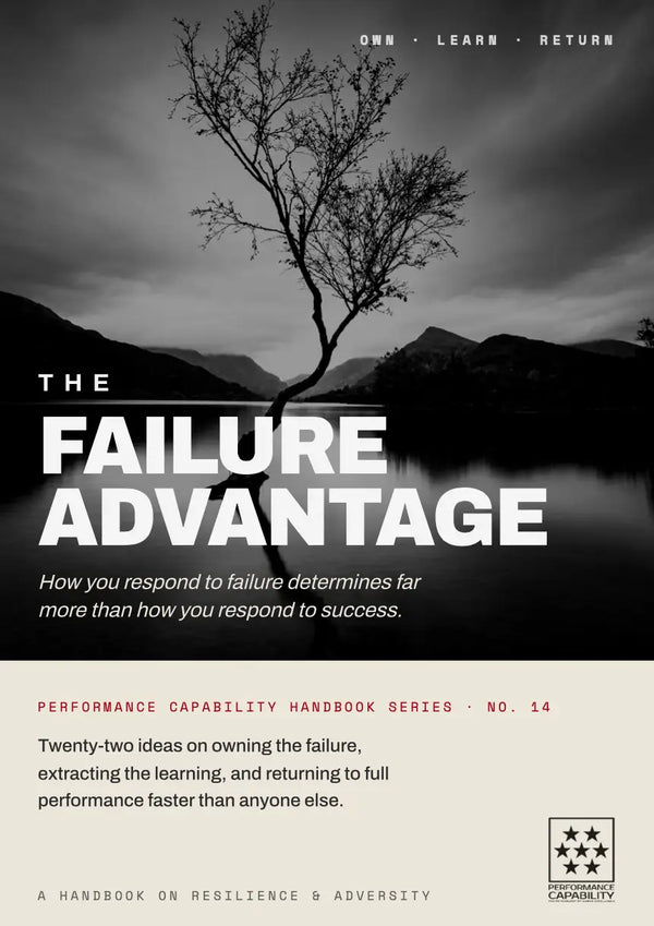 The Failure Advantage Handbook handbook cover