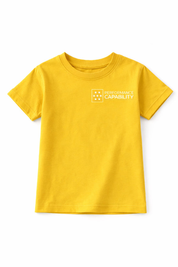 Kids Superstar Short Sleeved Tee Yellow