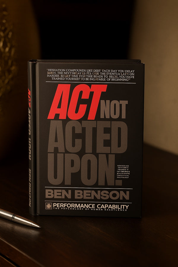 Act, Not Acted Upon -Timeless Distinctions for Performance Execution Book