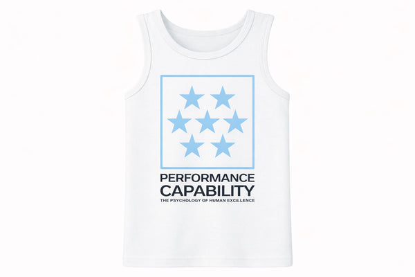 Kids SS Tank Top White/Blue
