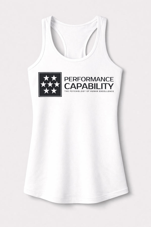 Womens Evoke Tank Top White/Black