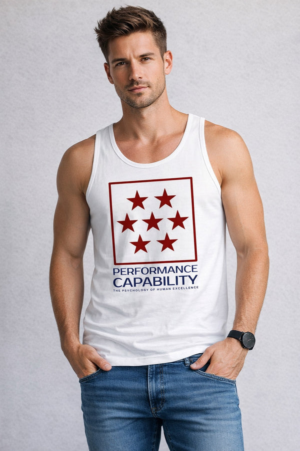 Men's Evoke Tank Top White/Red