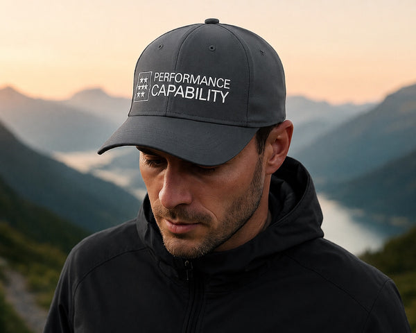 Men's Structured Golf/Tennis Cap Slate Grey by Performance Capability
