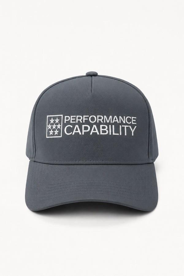 Men's Structured Golf/Tennis Cap Slate Grey by Performance Capability