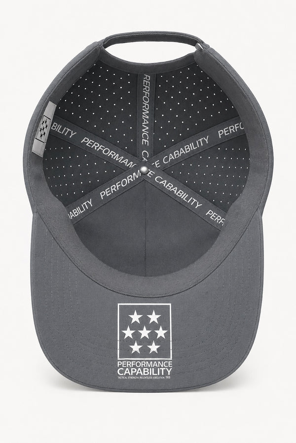 Men's Structured Golf/Tennis Cap Slate Grey by Performance Capability