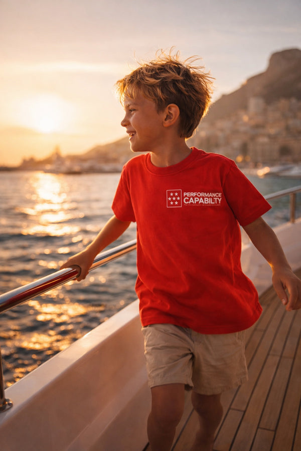 Kids Superstar Short Sleeved Tee Red
