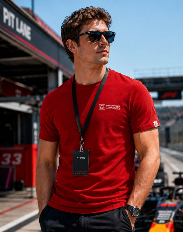 Men's Core Line Red Tee Shirt