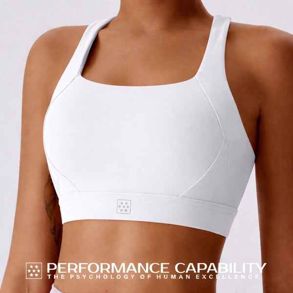 Womens Synergy Sports Bra White