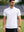 Men Lucent Polo Shirt White/Yellow Logo
